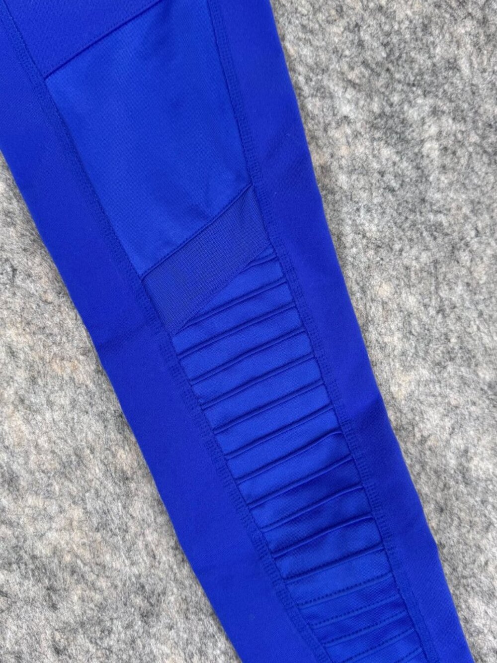 Alo Yoga Electric Blue Leggings Sz S Ankle Moto Low Rise - Picture 2 of 10